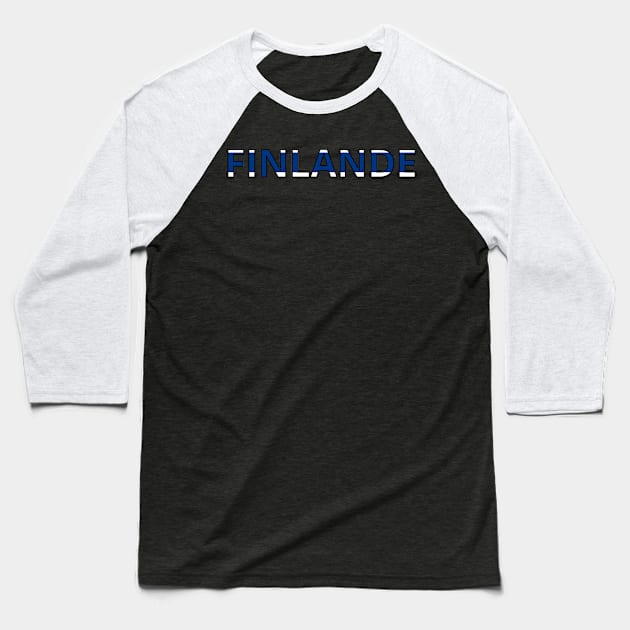 Drapeau Finlande Baseball T-Shirt by Pixelforma